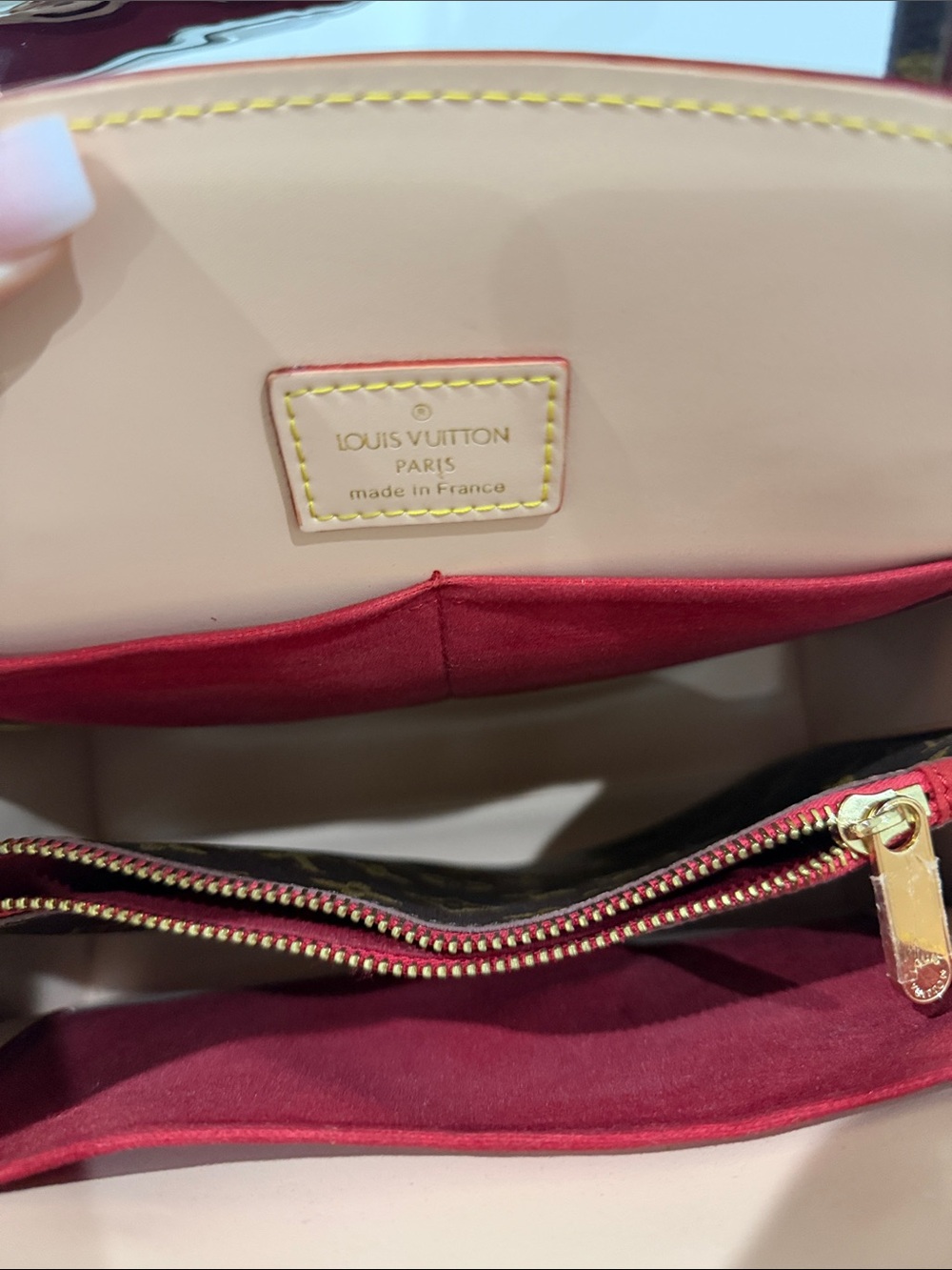 Monogram Studded Brown Satchel with Gold Accents inspired - Picture 8 of 14